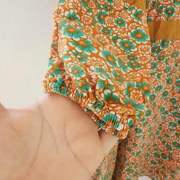 Valija Bohemian Floral Retro Tunic Dress Small - Picture 6 of 12